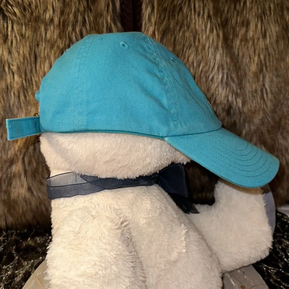 Vineyard Vines OS Blue Embroidered Whale Logo Unisex Cotton Cap